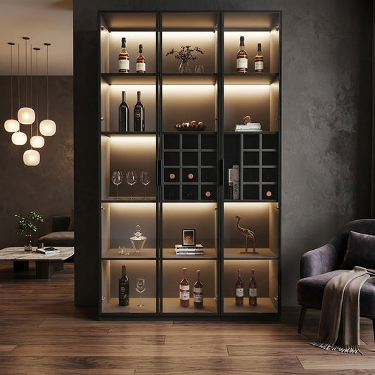 La Voûte Itinérante, buffet-bar mobile sur roulettes en bois et métal - Cave & Comptoir