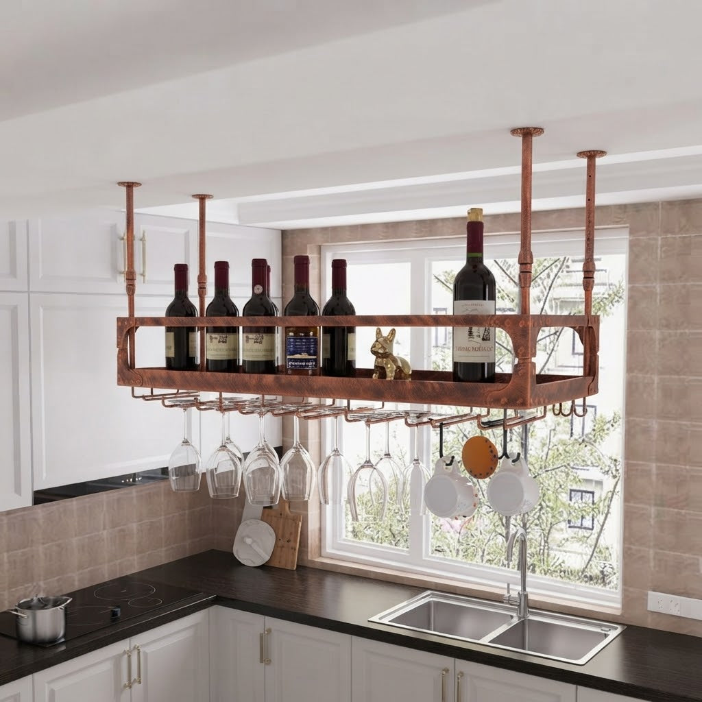 Le Firmament du Sommelier, porte-bouteilles suspendu, photo 3 - Cave & Comptoir