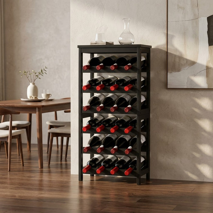 La Consolette, casier à vin 24 bouteilles avec plateau - Cave & Comptoir
