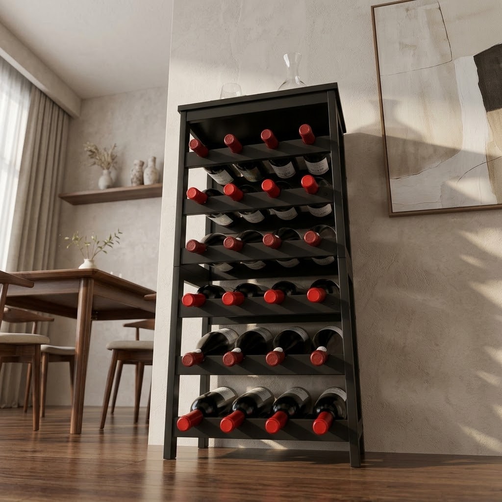 La Consolette, casier à vin 24 bouteilles avec plateau, photo 2