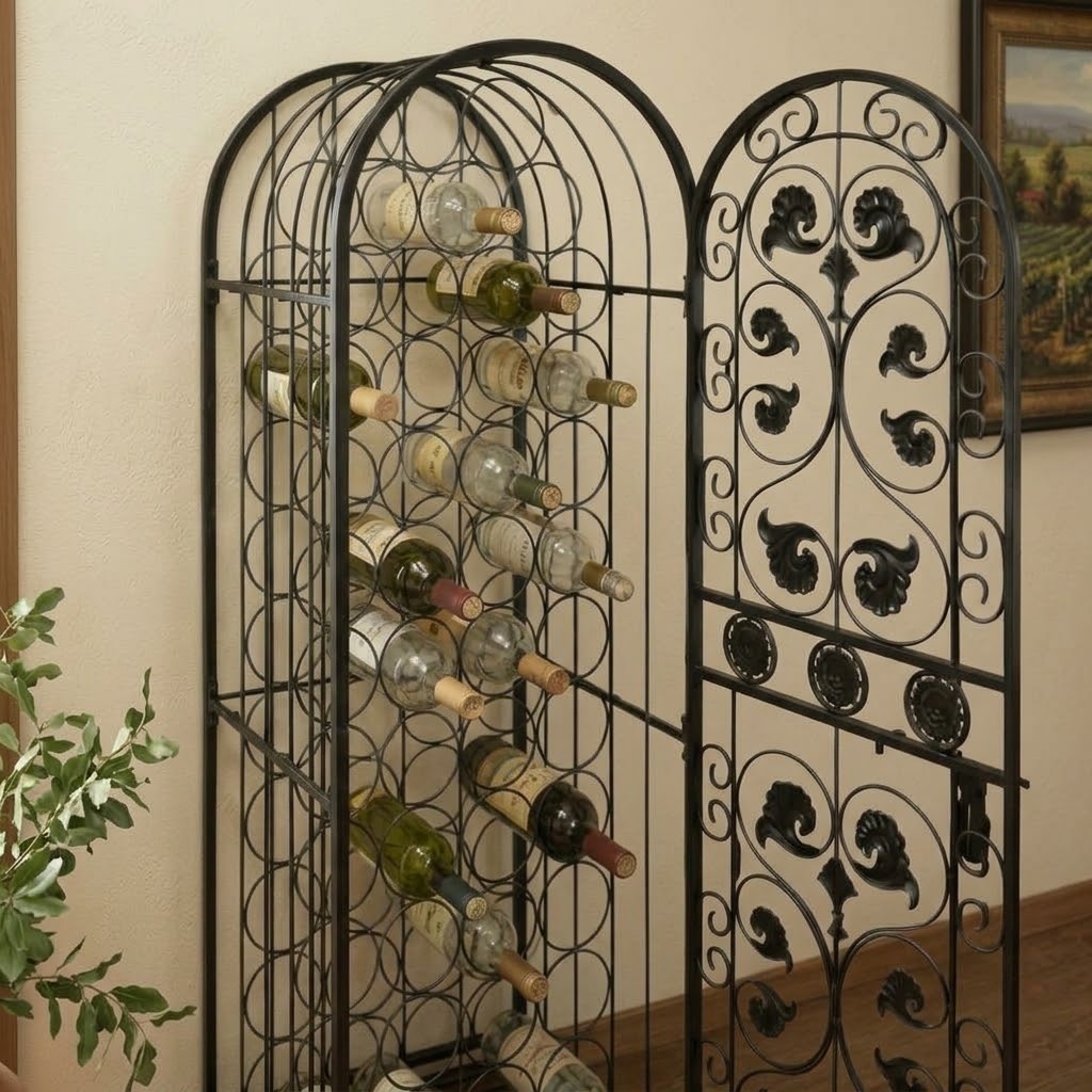 L'Arche du Sommelier, casier à vin en fer forgé, 45 bouteilles, photo 2