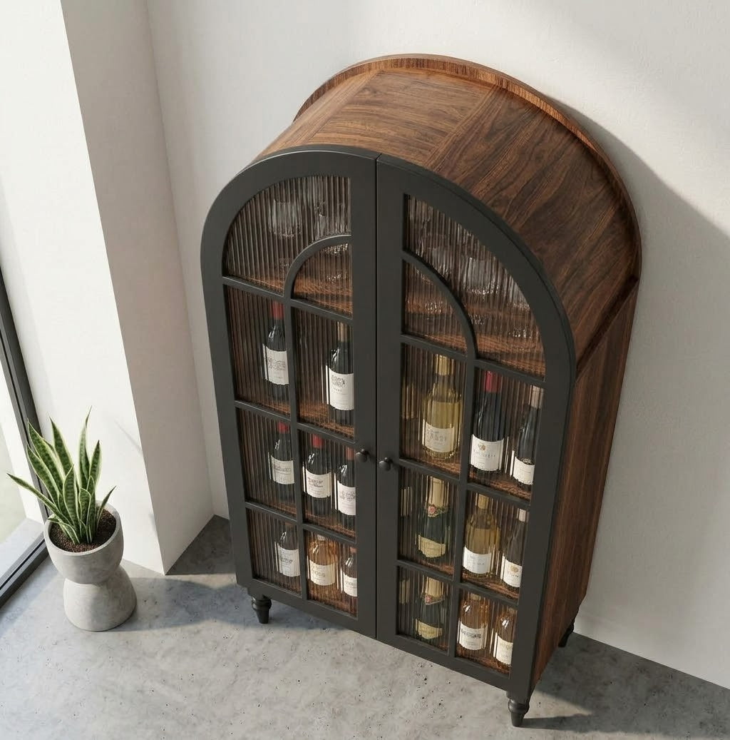 L'Arcade, vitrine haute à portes vitrées, style arche, photo 2