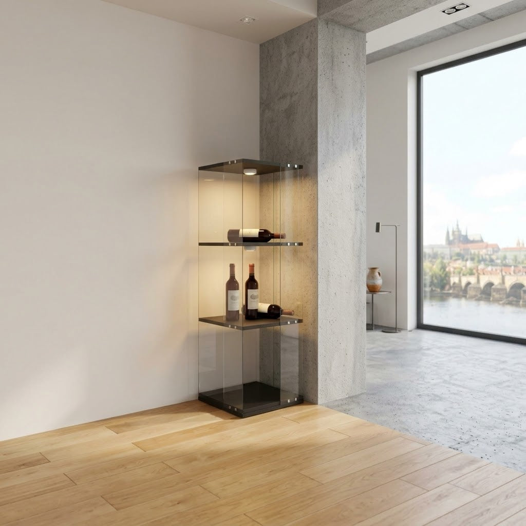 La Tournette, vitrine rotative LED trois niveaux, photo 3