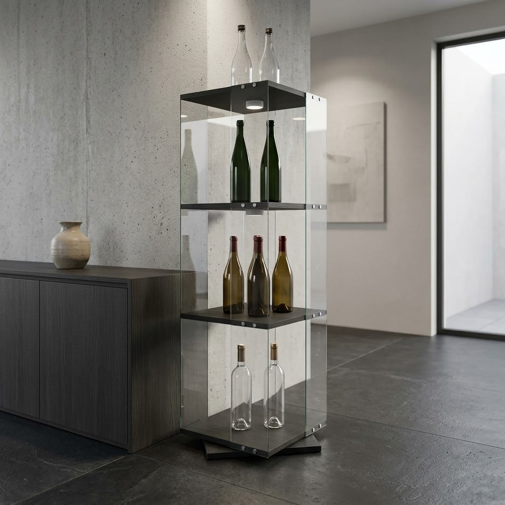 La Tournette, vitrine rotative LED trois niveaux, photo 4