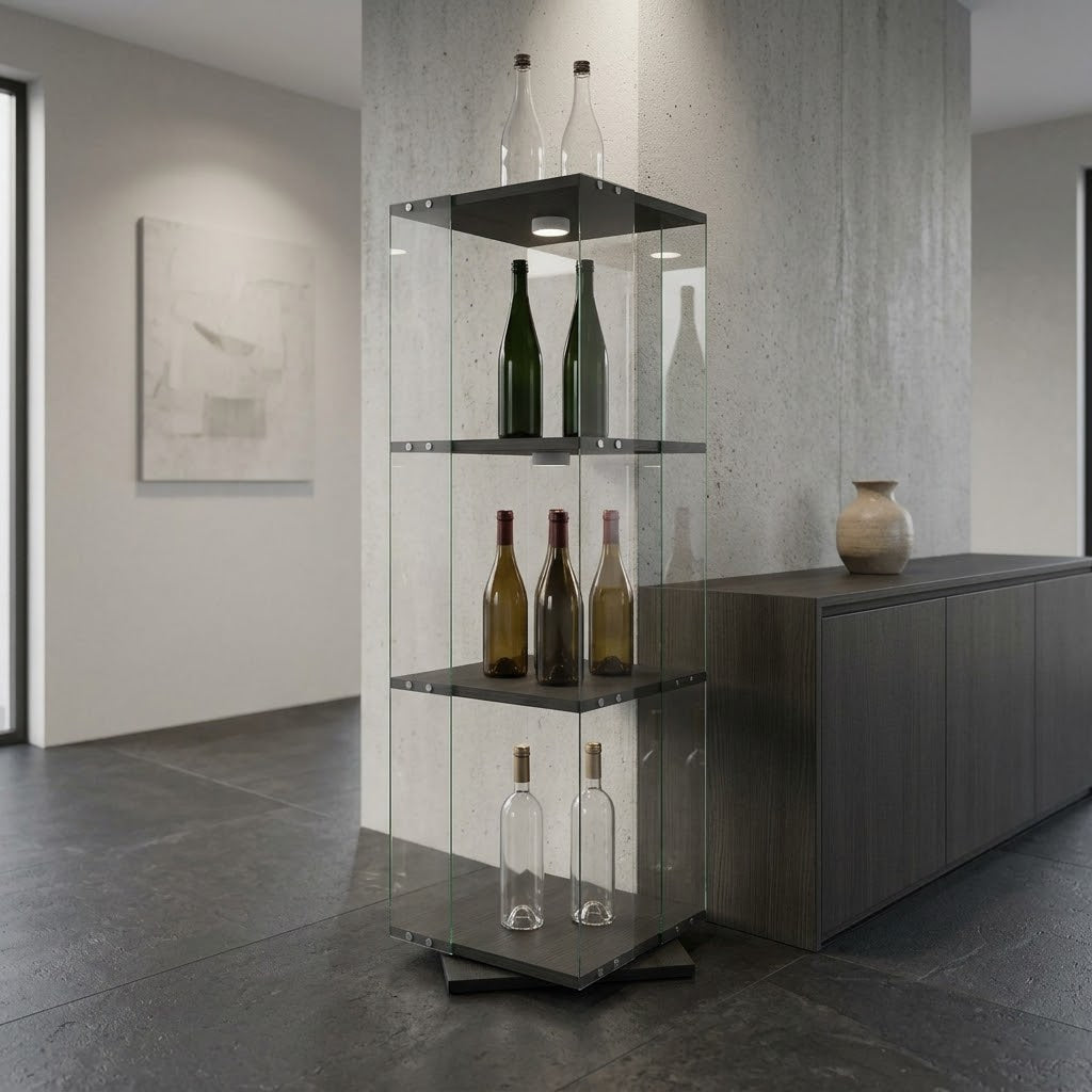 La Tournette, vitrine rotative LED trois niveaux, photo 5