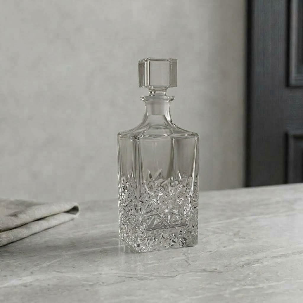 Le Pavé, carafe rectangulaire à base taillée - Cave & Comptoir