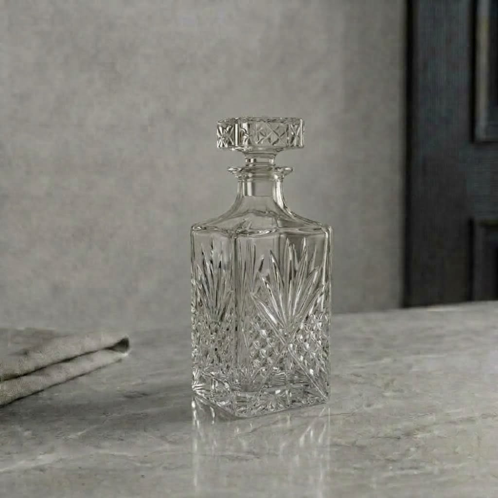 L'Éventail, carafe rectangulaire taillée en éventail - Cave & Comptoir