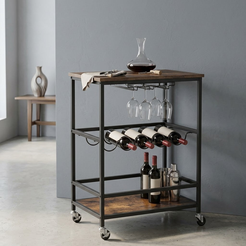 Le Chariot du Sommelier, desserte roulante pour le service du vin - Cave & Comptoir
