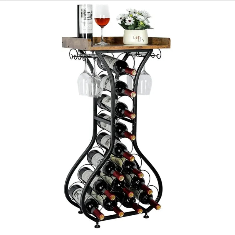 Le Guéridon du Sommelier, mini bar sur pied noir, vue d'ensemble