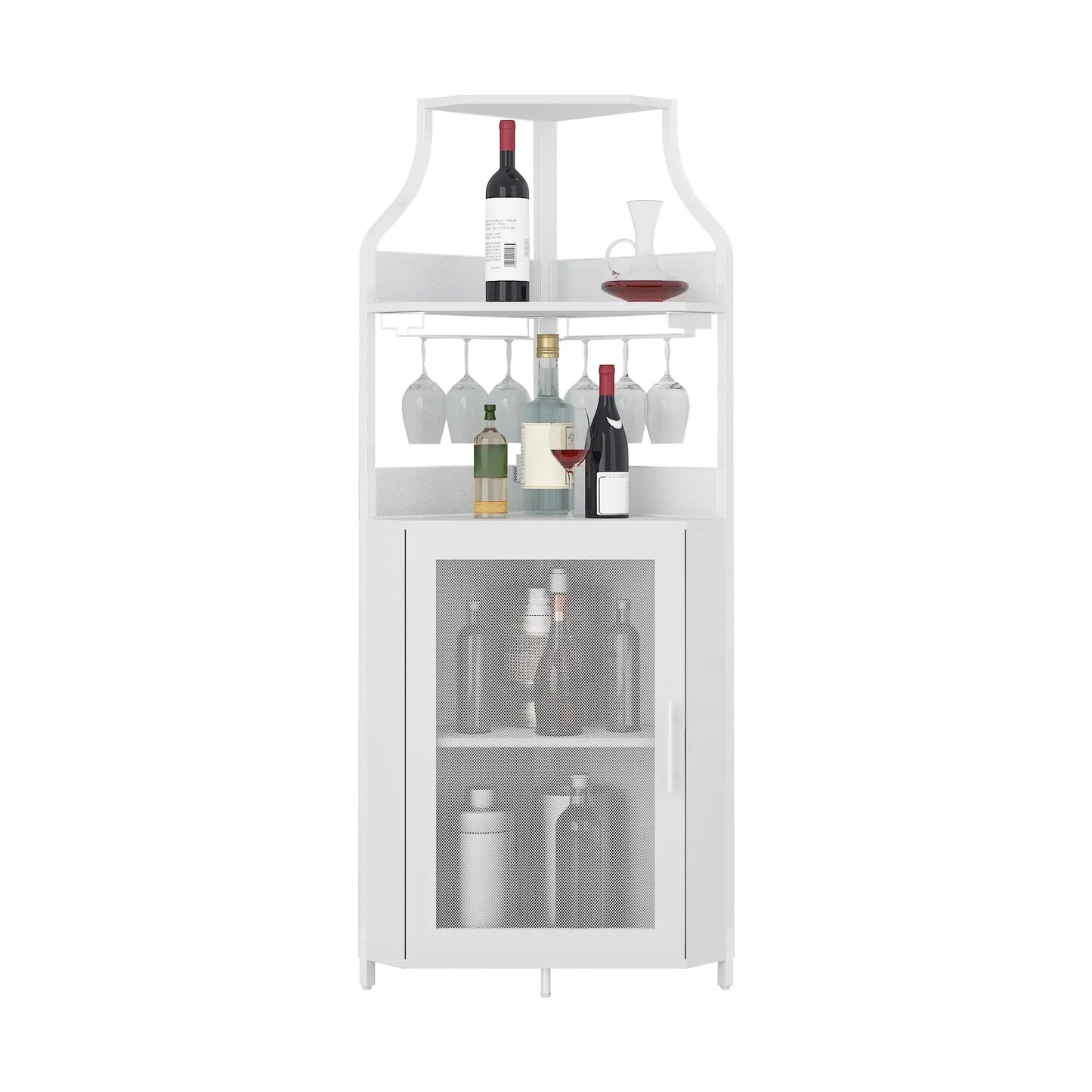 L'Atelier d'Angle, meuble bar d'angle, détail du kit de fixation anti-basculement