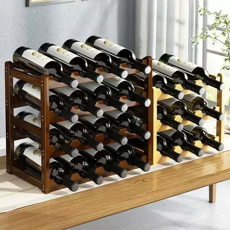 Le Gradin, casier à vin en bambou de 6 à 16 bouteilles, photo 2